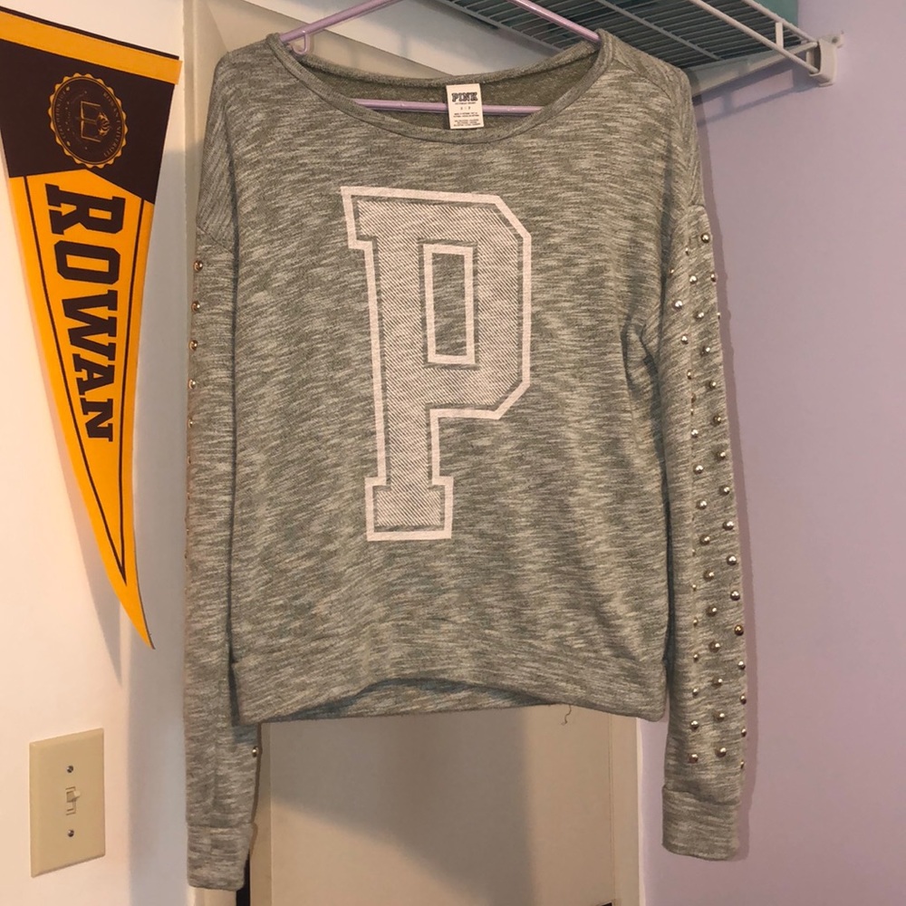 PINK Gray Sweatshirt